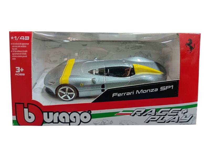 Miniatura Carro Ferrari - Race e Play - escala- 1:43 - Burago